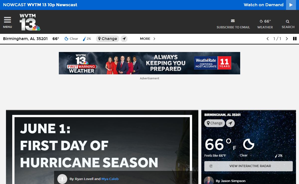 Birmingham, Tuscaloosa, Ala., News and Weather - WVTM Channel 13