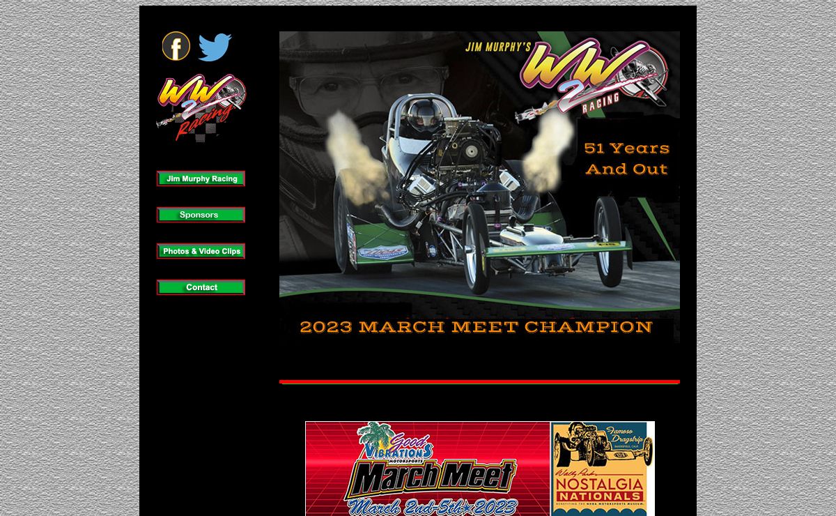 Jim Muprhy WW2 Racing Nostalgia Top Fuel Dragster