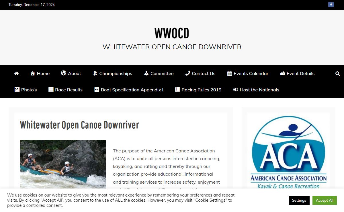 WWOCD – Whitewater Open Canoe Downriver