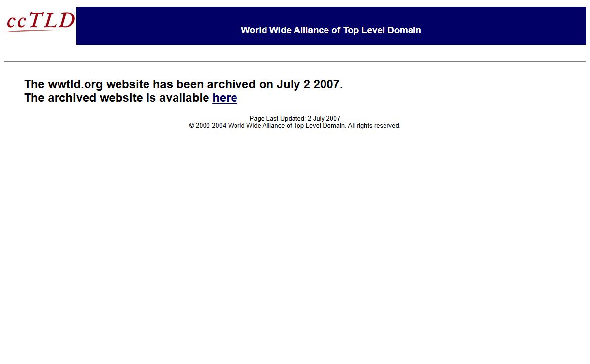 Welcome to ccTLD Website