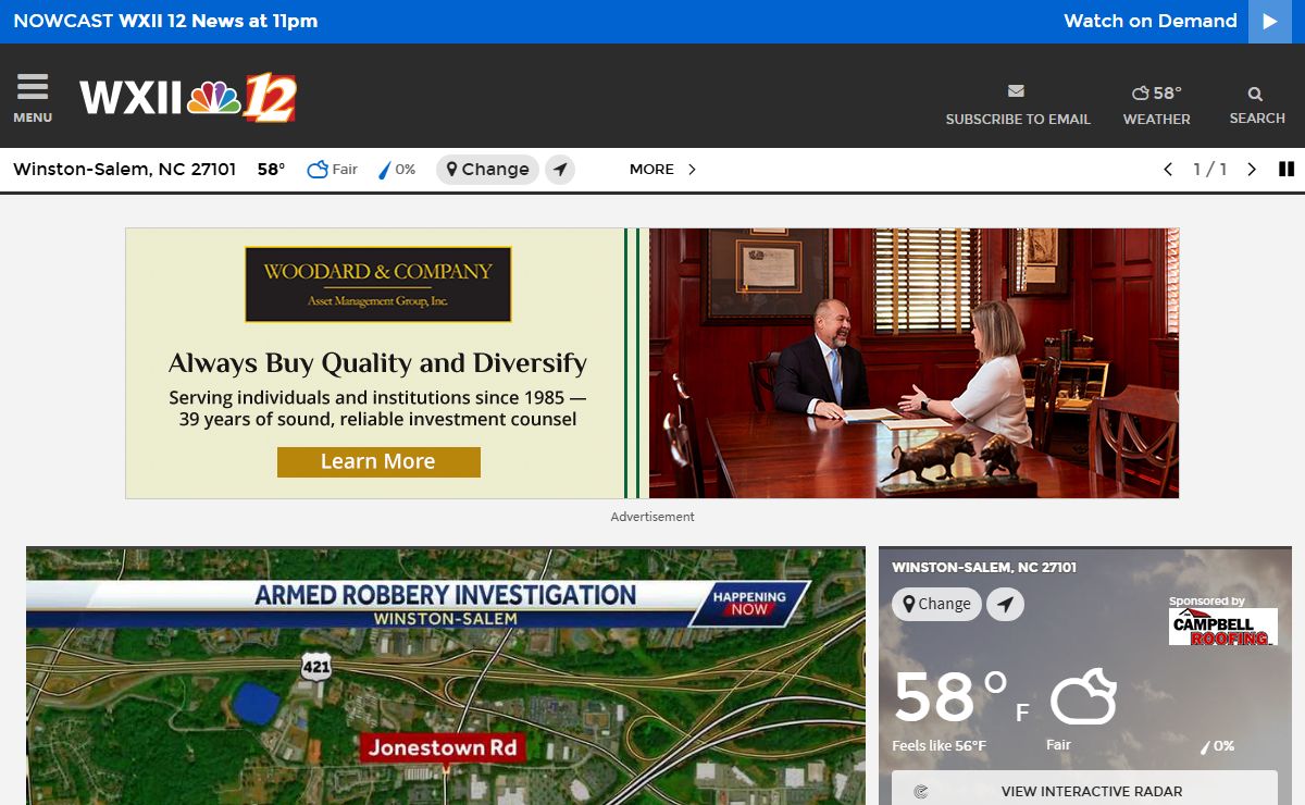 Winston-Salem, Greensboro and High Point NC News and Weather - WXII Channel 12
