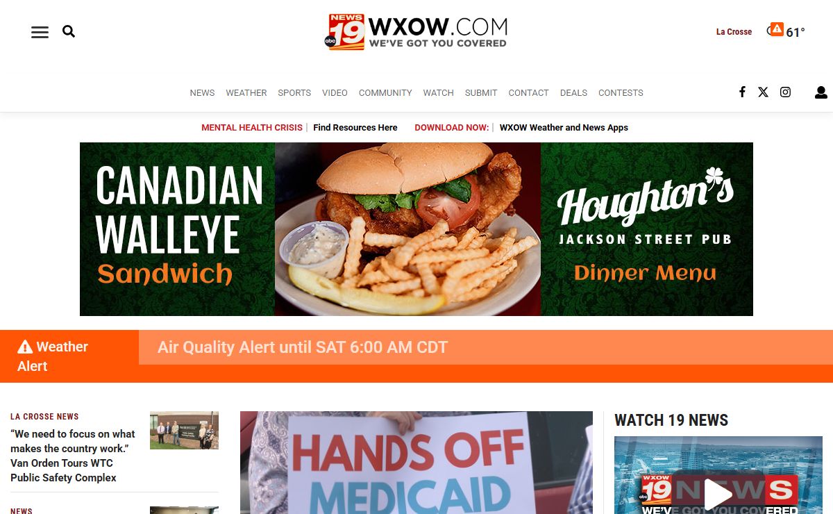 WXOW 19 News | La Crosse, WI News, Weather, Sports