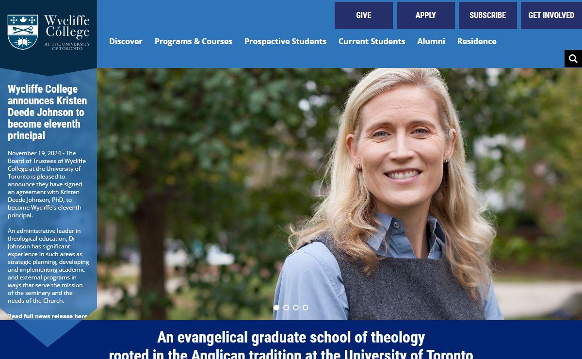 HOMEPAGE | Wycliffe College