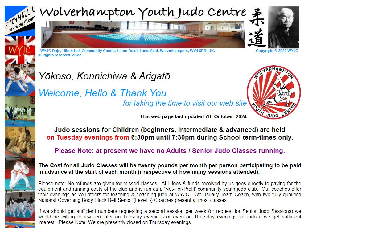 WPLVERHAMPTON YOUTH JUDO CENTRE