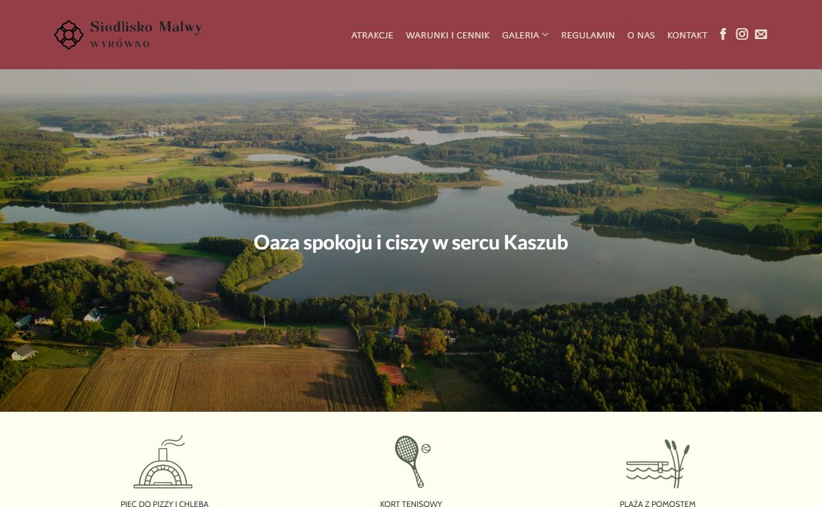 Siedlisko Malwy Wyrówno – Piękne widoki, prywatność oraz mnóstwo atrakcji dla dzieci i dorosłych