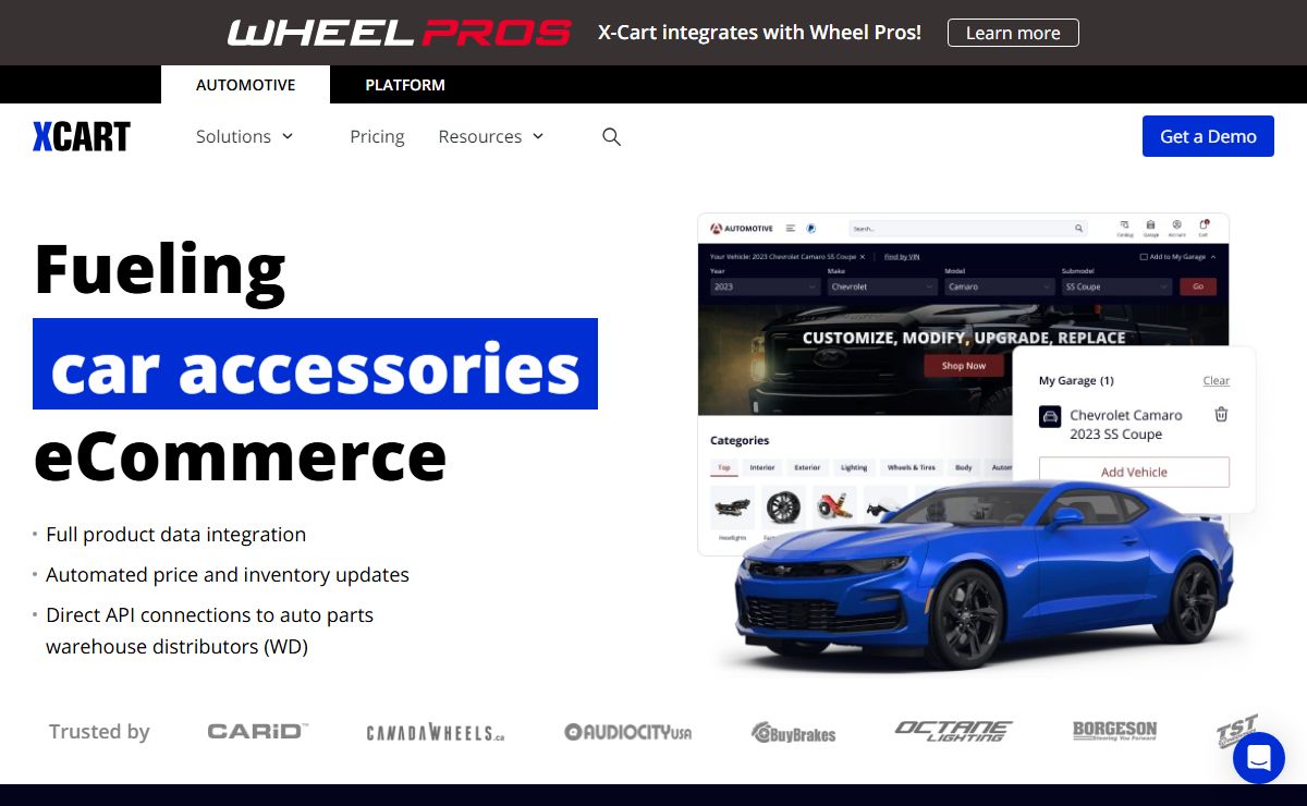 Automotive eCommerce Platform for Auto Parts Businesses