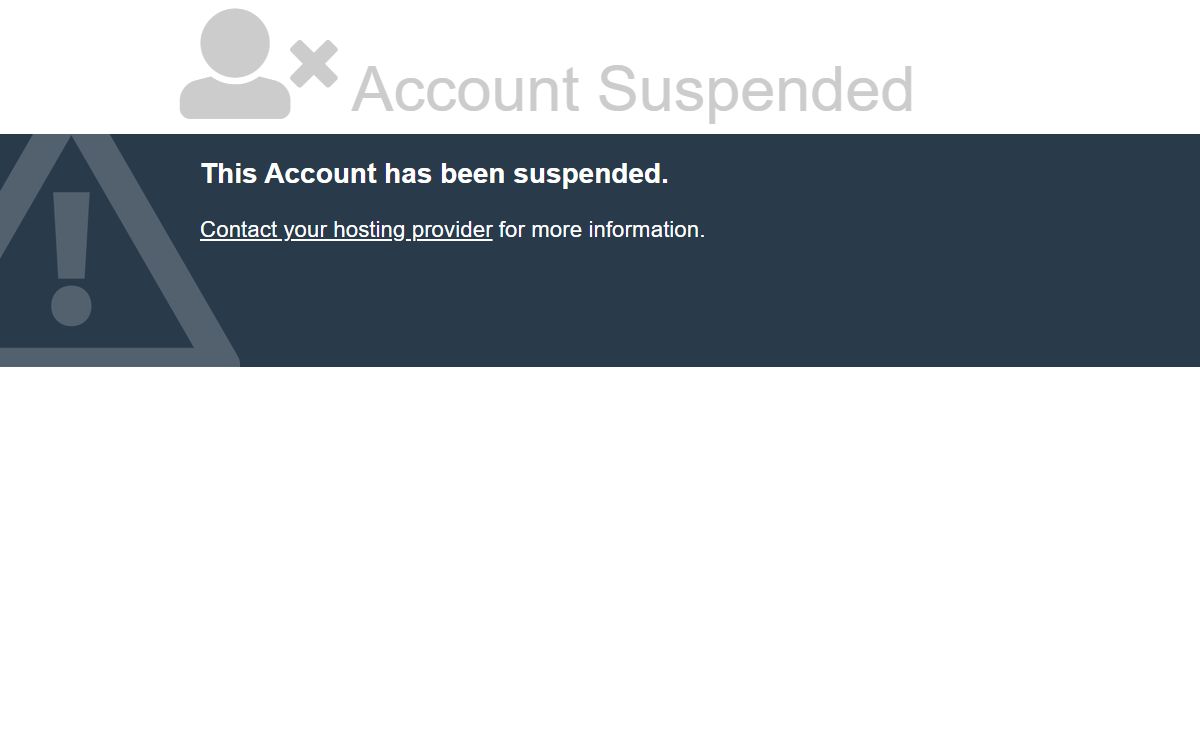 Account Suspended