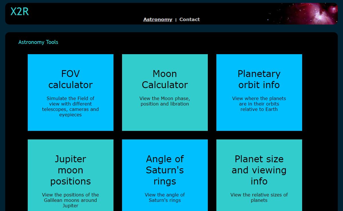 Astronomy - X2R