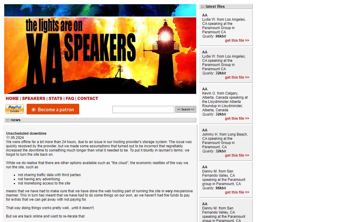 XA-Speakers - The lights are on!