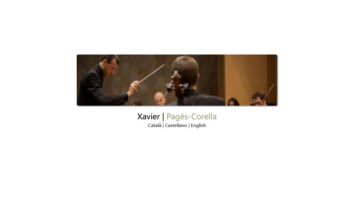 Xavier Pagès-Corella — Director i compositor — Director y compositor — Conductor and composer