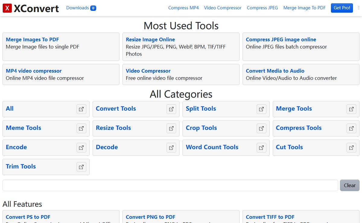 Free Video, PS, MP4, JPG, Image, PDF and MP4 Converter: XConvert