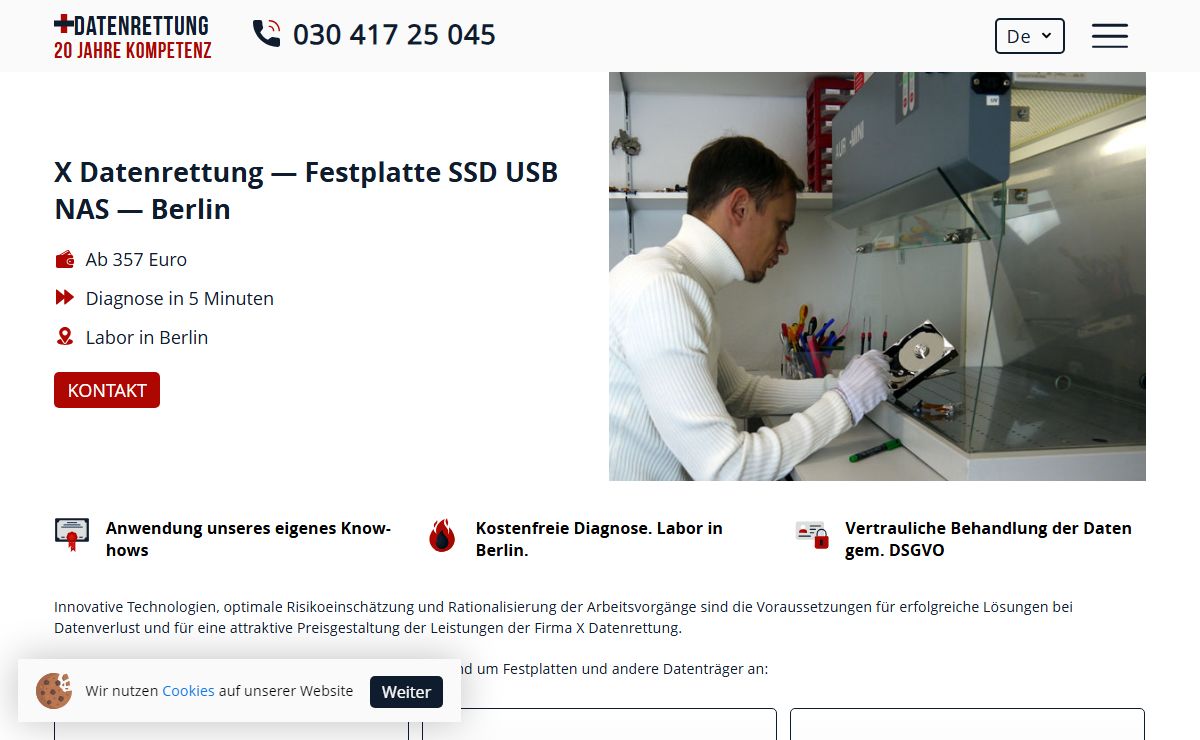 X Datenrettung — Berlin