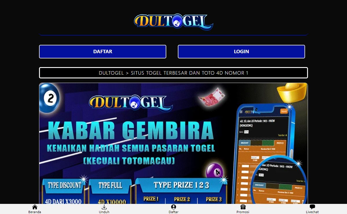 DULTOGEL Situs Togel Slot Gacor Terbesar