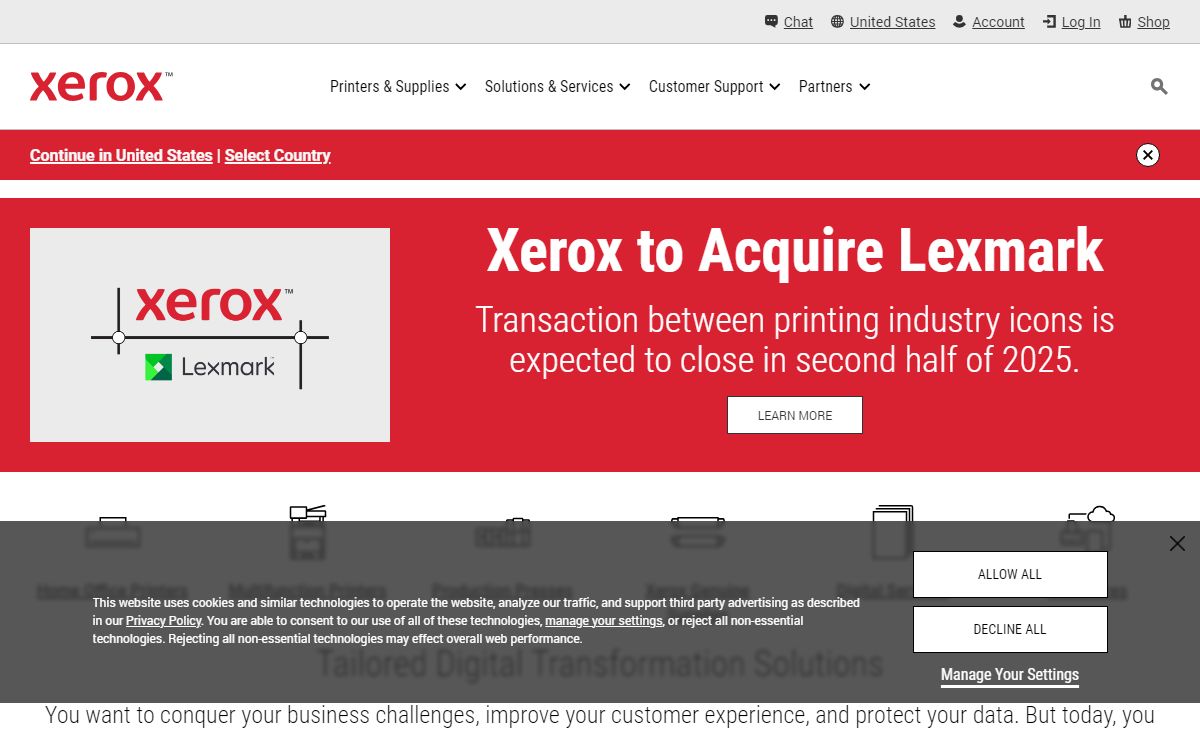 Workplace and Digital Printing Solutions | Xerox