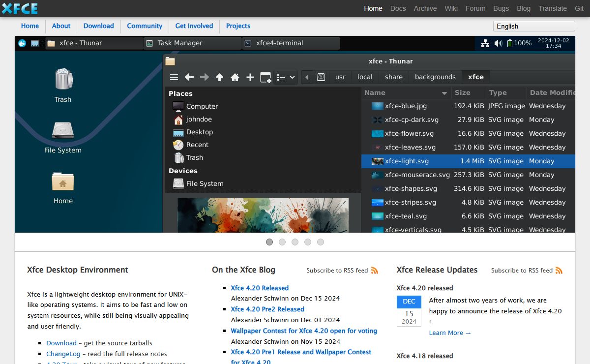 Xfce Desktop Environment