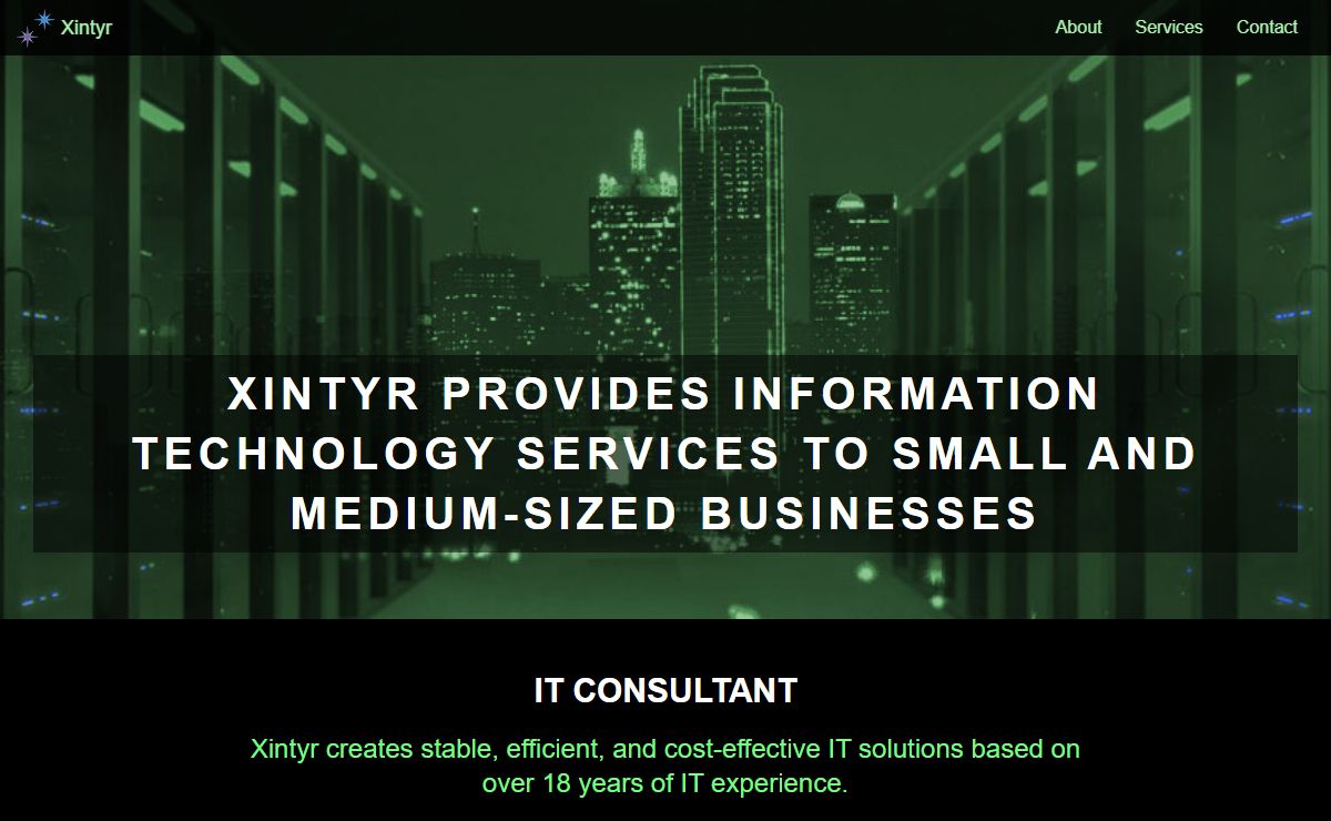 Information Technology Consultant : Xintyr