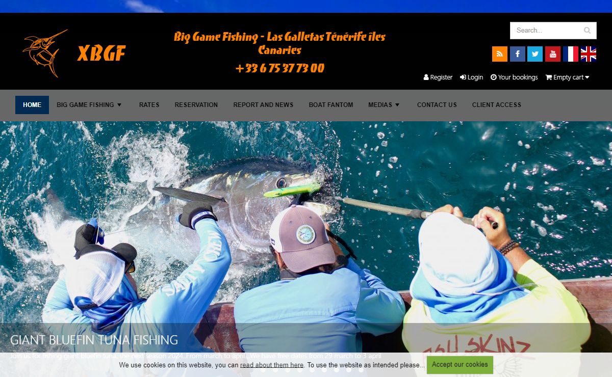 Big Game Fishing - Tenerife Canary islands huge blue marlin
