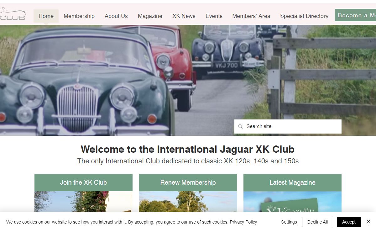 Home | International Jaguar XK Club