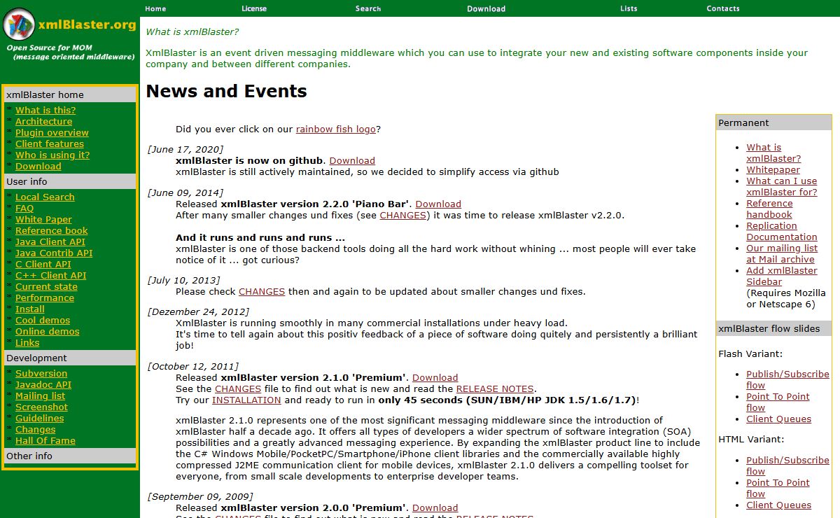 xmlBlaster - homepage of XML/CORBA based MOM for Java/C/C++/Perl/Tcl/Python