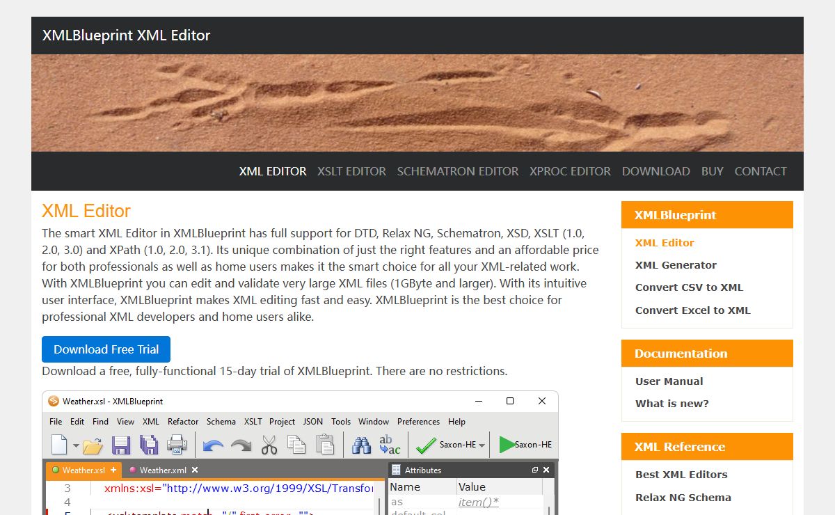 XML Editor - XMLBlueprint