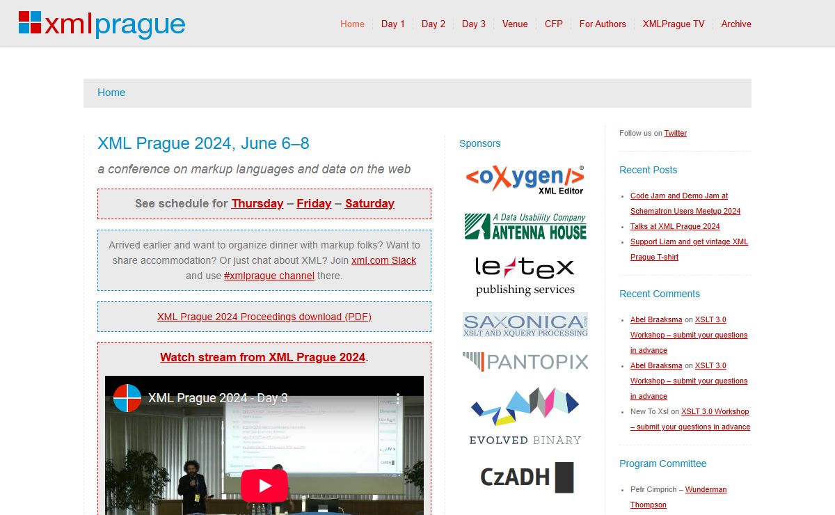 XML Prague | a conference on markup languages and data on the web