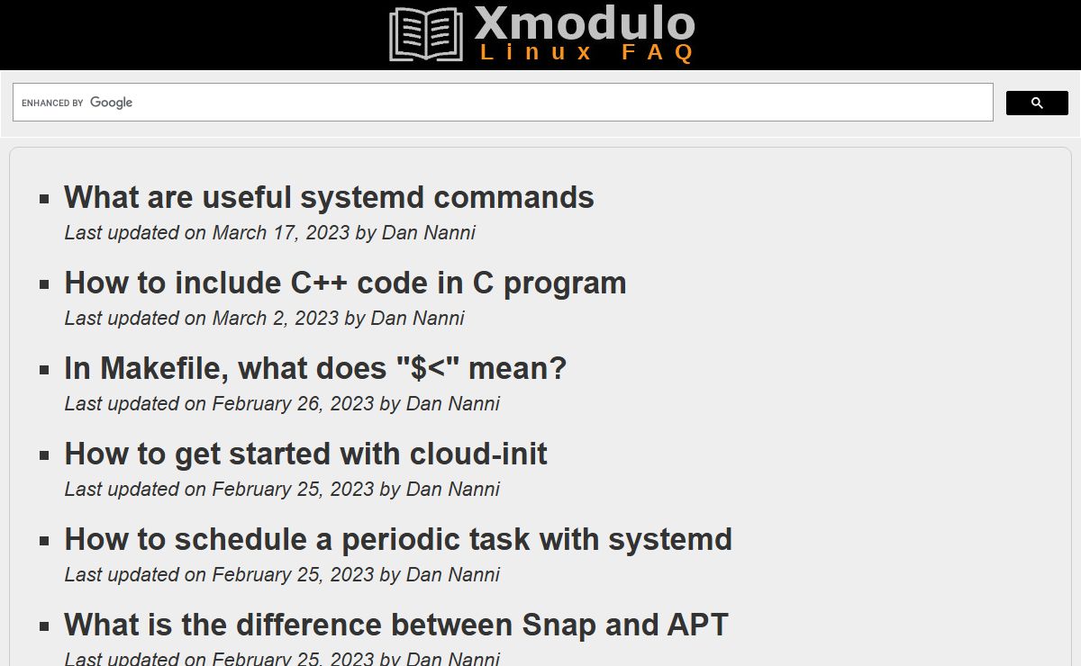 Xmodulo ‒ Linux FAQ