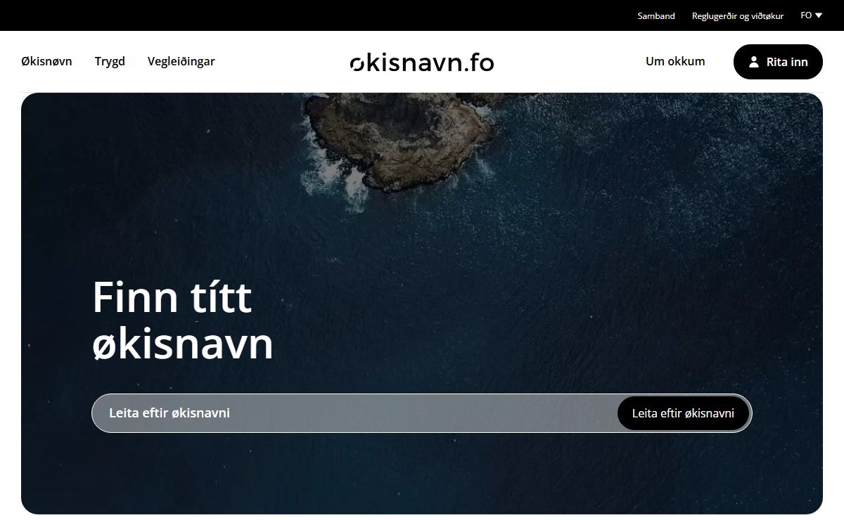 Forsíða - Økisnavn