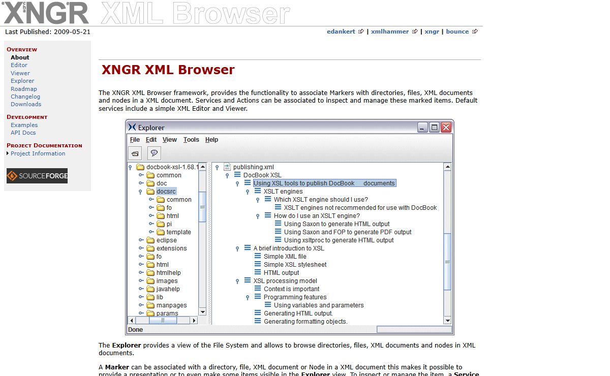 XNGR - XML Browser - About