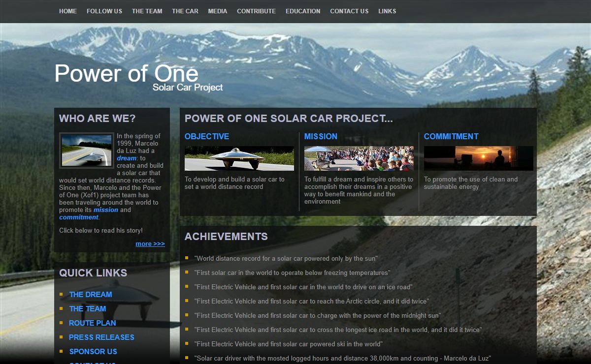 Power Of One Solar Car Project