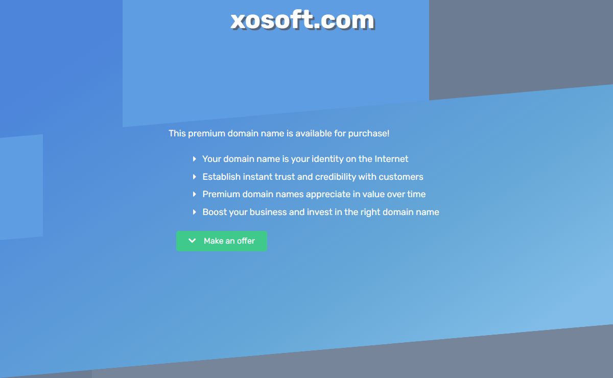 xosoft.com domain name is for sale. Inquire now.