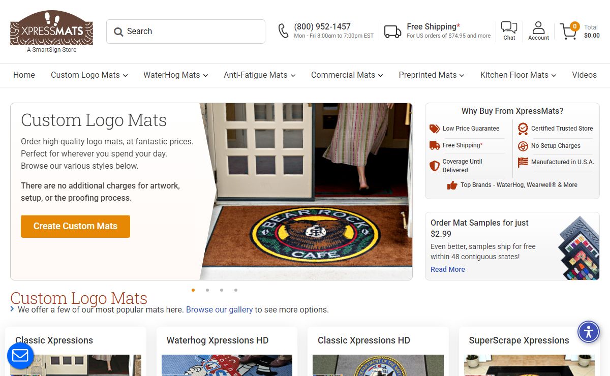 Logo Mats, Commercial Floor Mats & Entry Mats: Custom Entrance Mats
