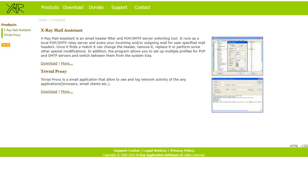 [ X-Ray Application Software. ]