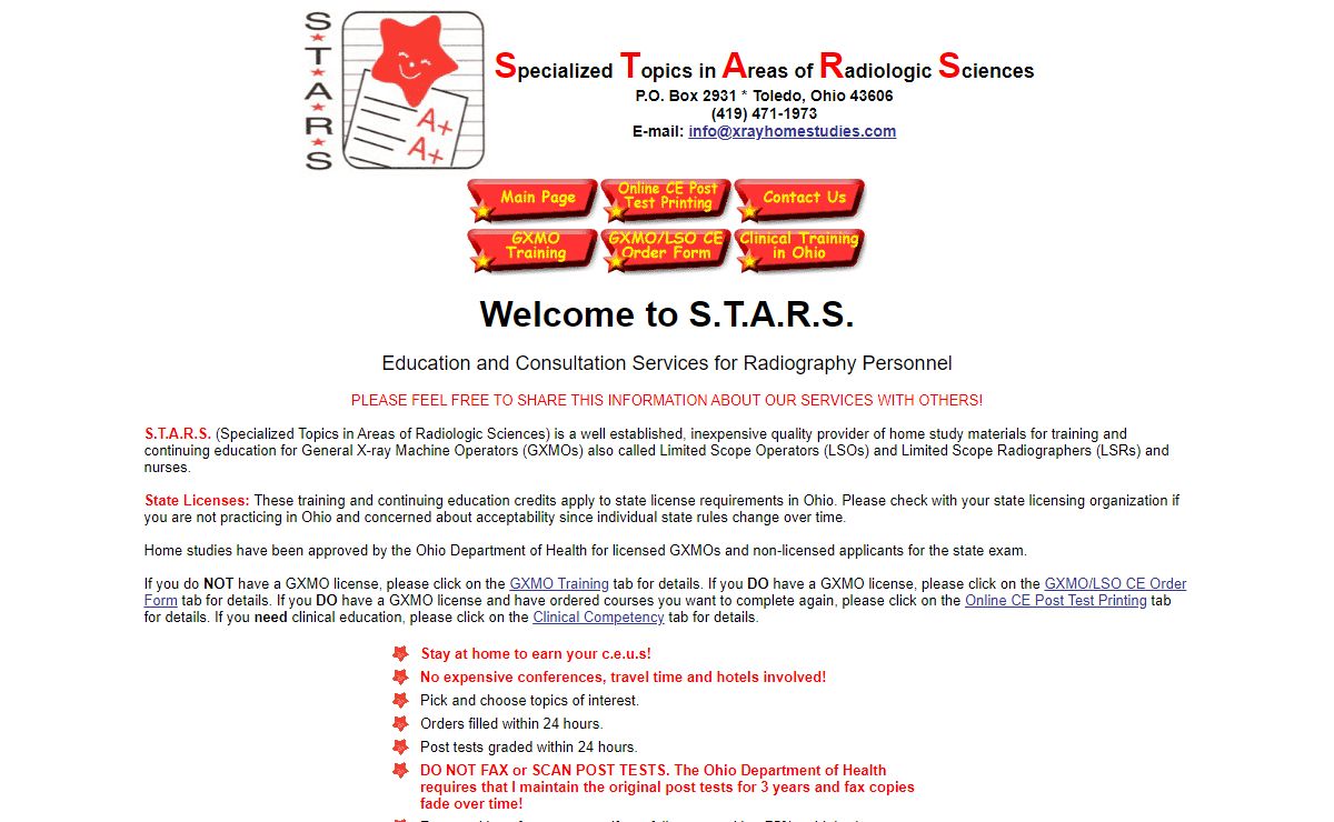 S.T.A.R.S. - Continuing Education for Radiology Technicians