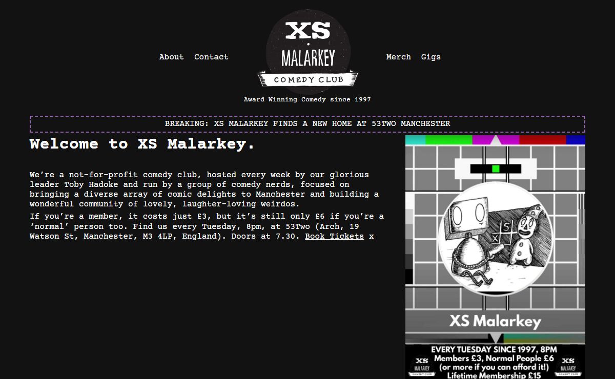 XS Malarkey – Award Winning Comedy since 1997