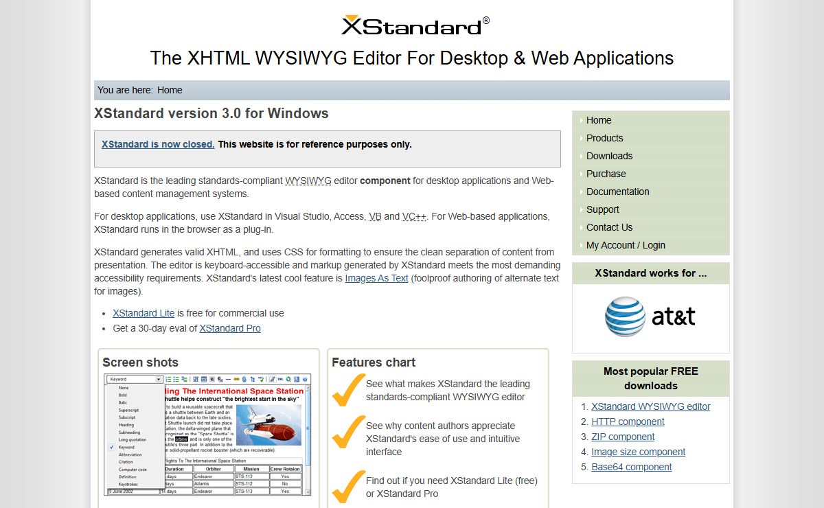 XStandard: free standards-compliant XHTML WYSIWYG editor