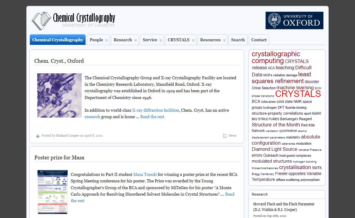 Chemical Crystallography