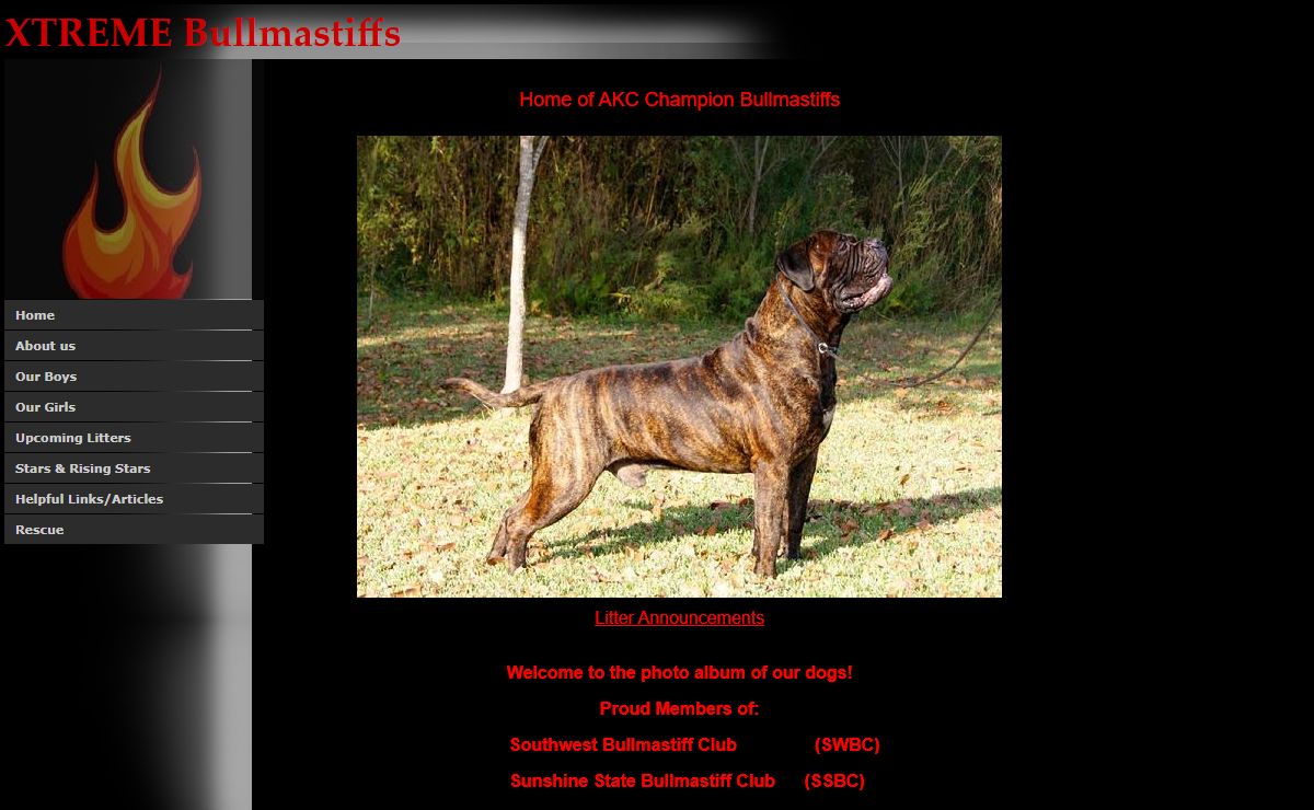 Xtreme bullmastiffs home page
