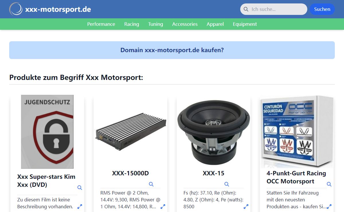 xxx-motorsport.de - Performance, Racing, Tuning, Accessories, Apparel, Equipment, Xxx Motorsport