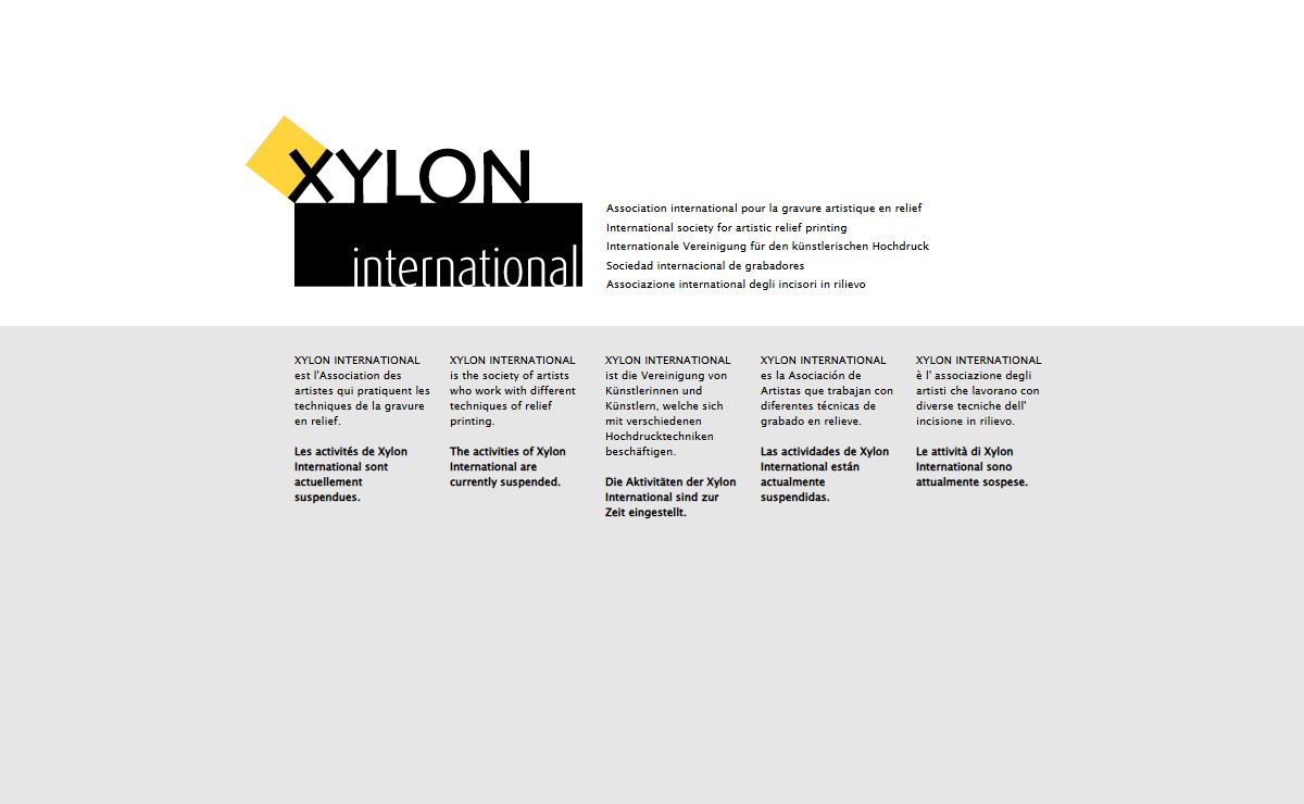 XYLON INTERNATIONAL | Society for artistic relief printing, Association pour la gravure artistique en relief, Vereinigung für den künstlerischen Hochdruck