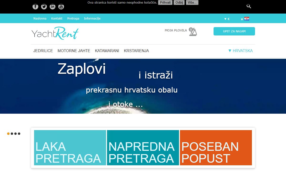Najam plovila - Sva plovila za Iznajmljivanje u Hrvatskoj