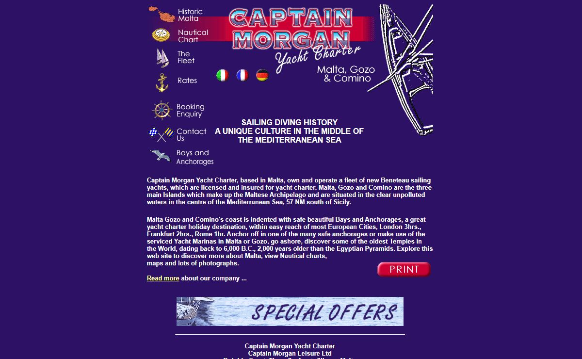 Malta Yacht Charters - Captain Morgan