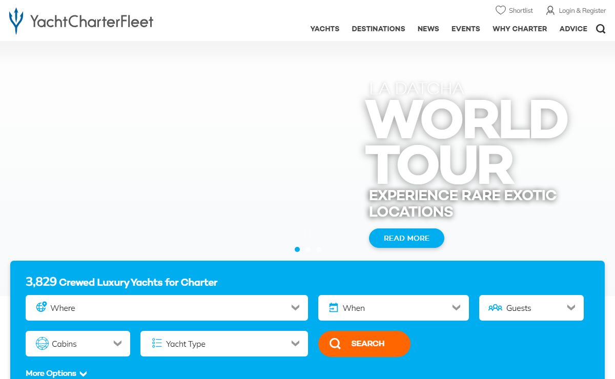 YACHT CHARTER - all the best Luxury Superyacht Rentals | YachtCharterFleet