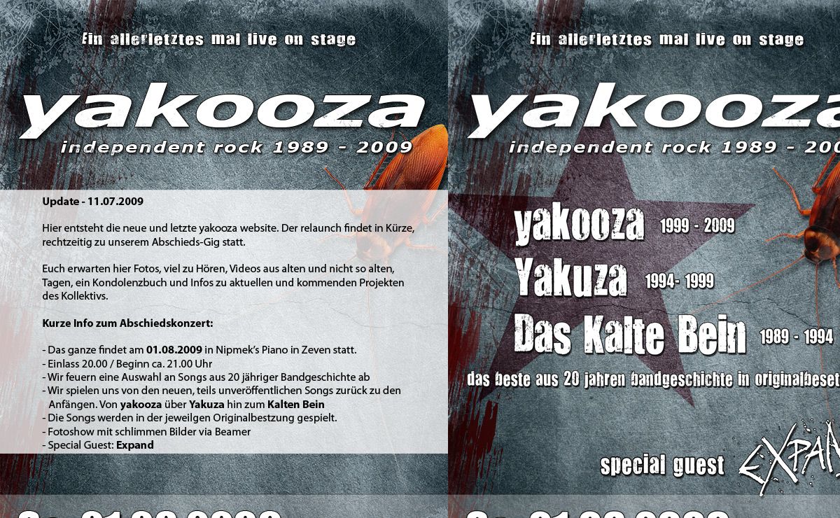yakooza - yakuza - das kalte bein - microsite