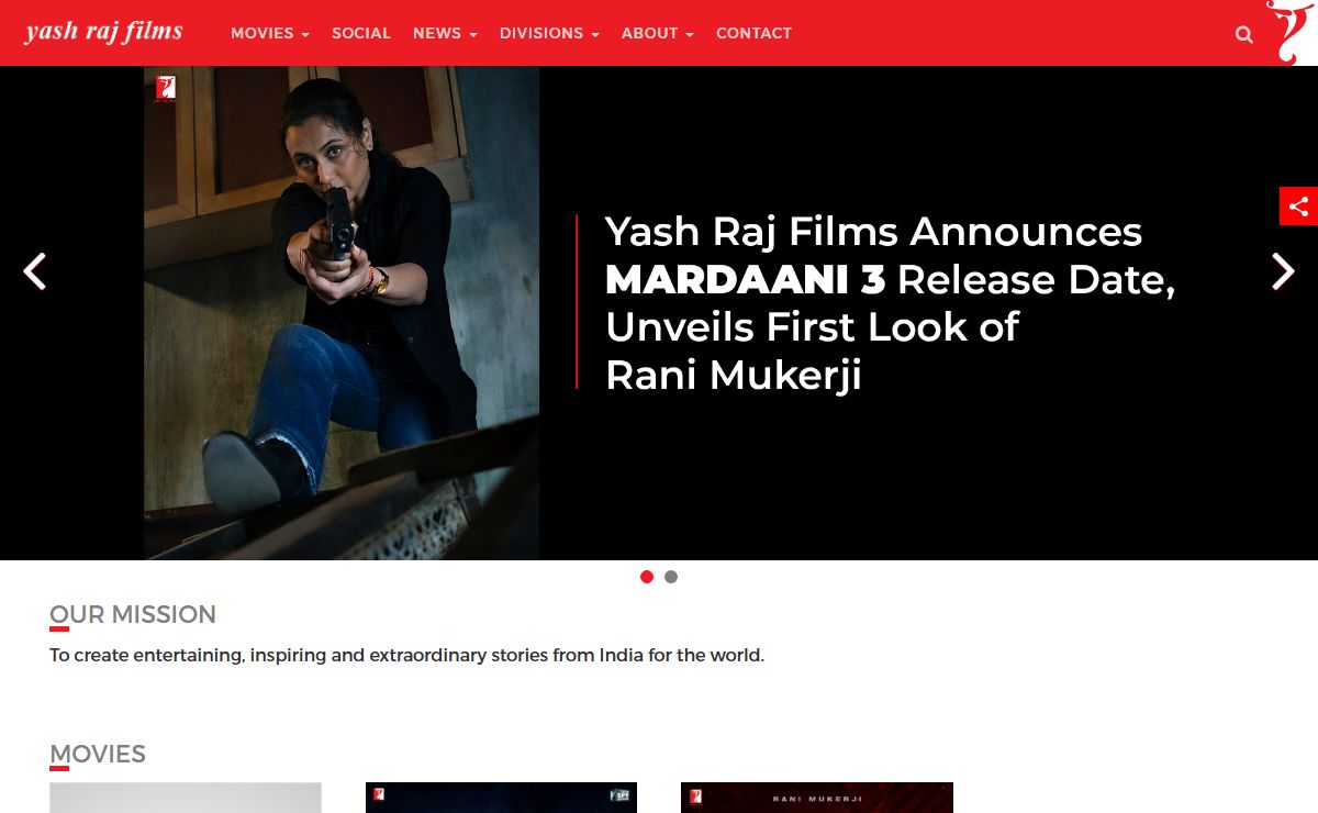Yash Raj Films - One of the Leading Film Production and Distribution Companies