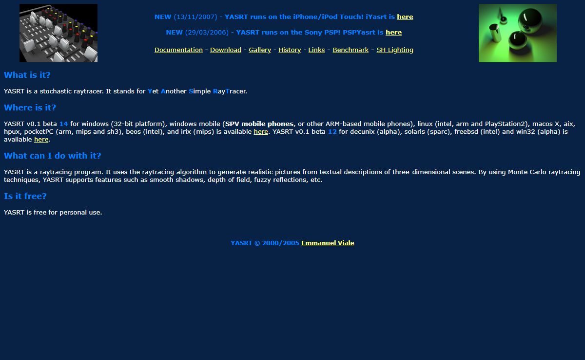 YASRT Home Page