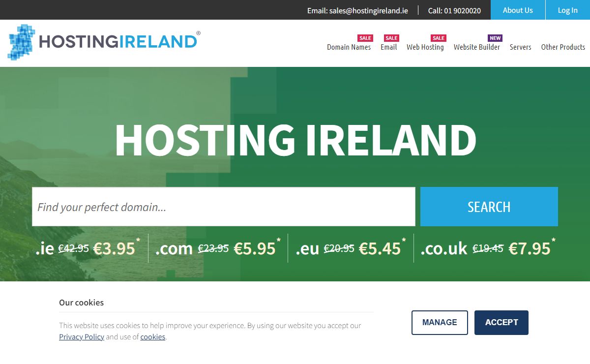 Web Hosting Ireland - Buy Website Hosting, Domain Names, VPS & Dedicated Servers. Register cheap .ie Domains