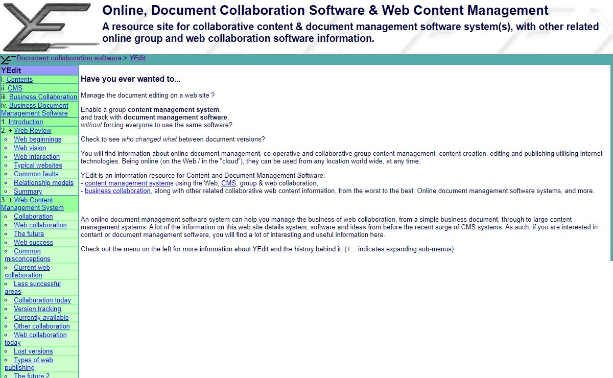 Online, Document Collaboration Software & Web Content Management