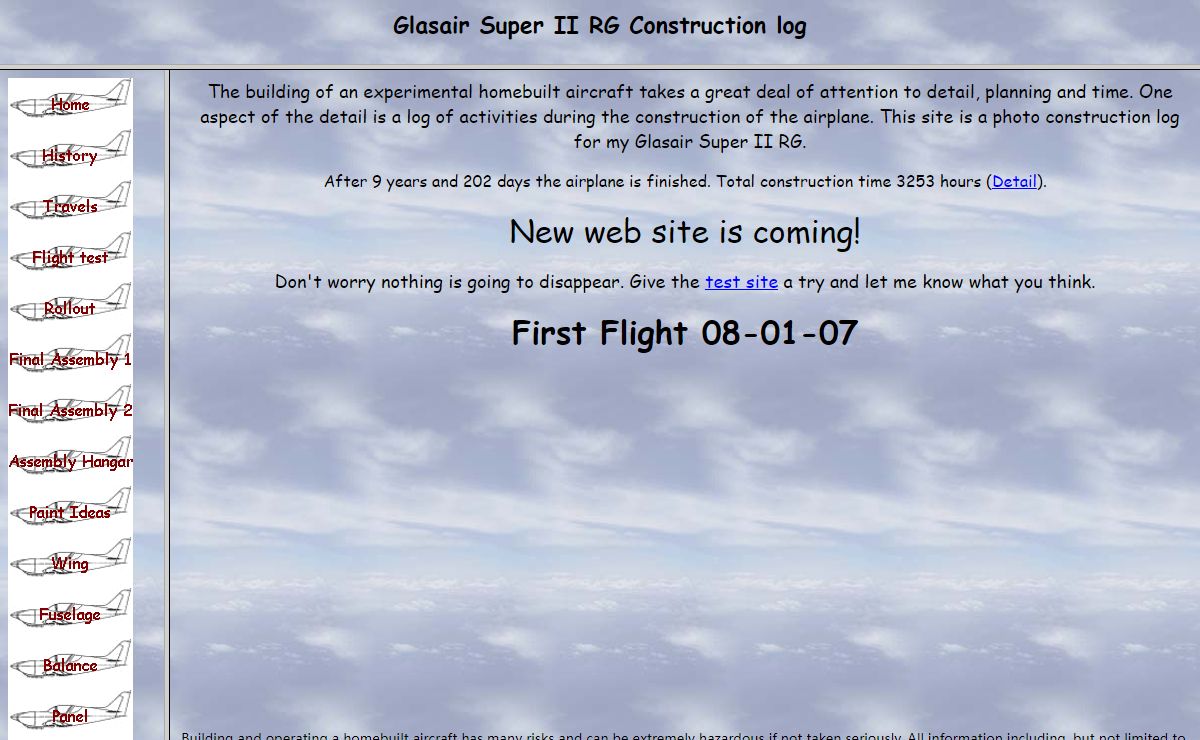 Chris Yeeles Glasair Construction Photo Log