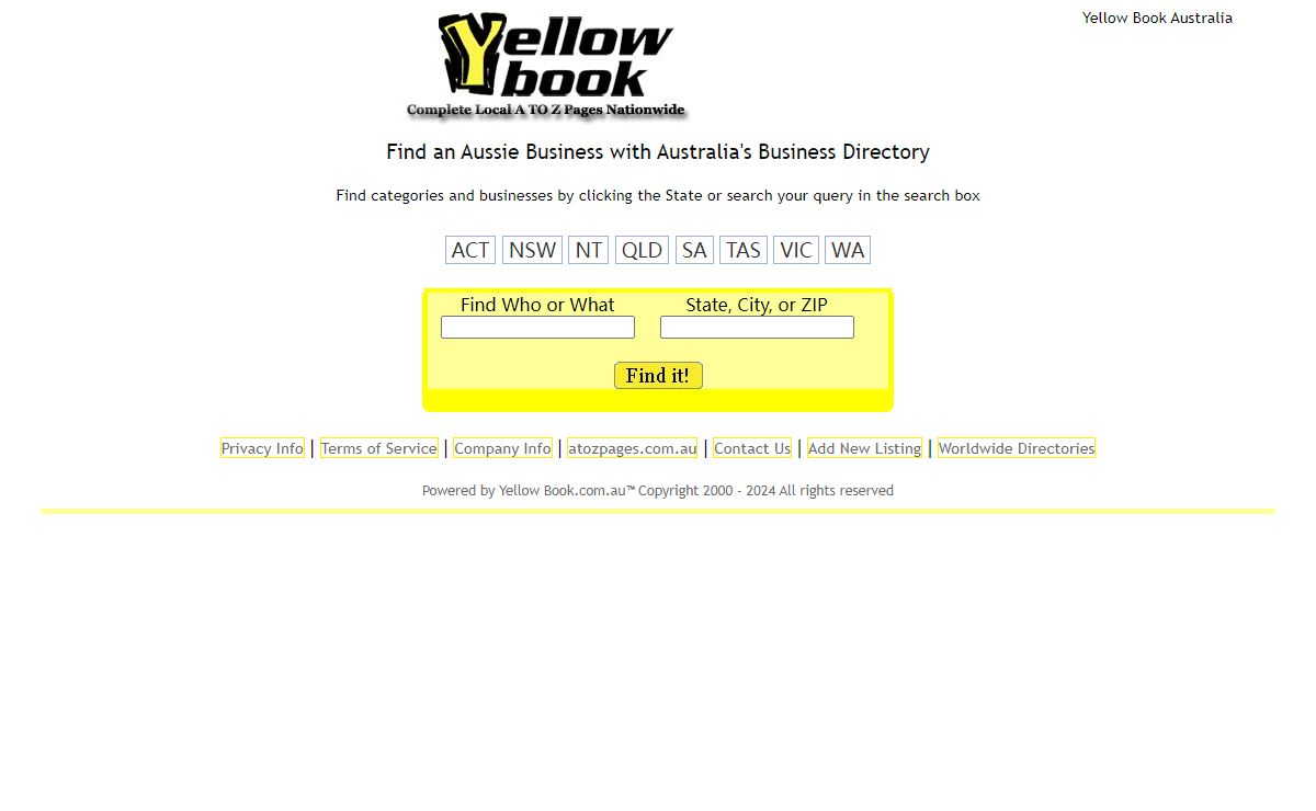 Yellow Book Business Directory Australia