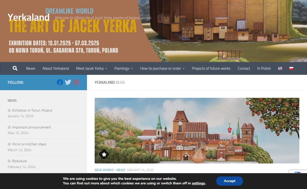 Yerkaland – Welcome to official site of Jacek Yerka, painter of fantasy worlds